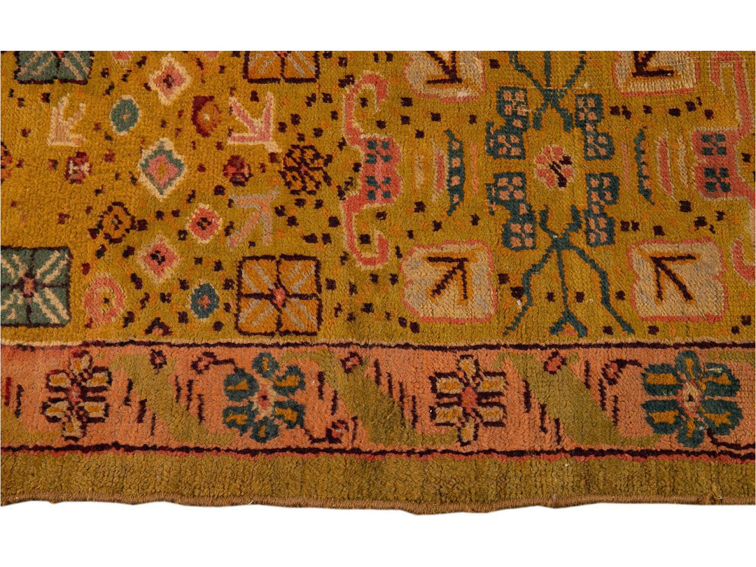 Late-19th Century Vintage Oushak Wool Rug 15' X 16'