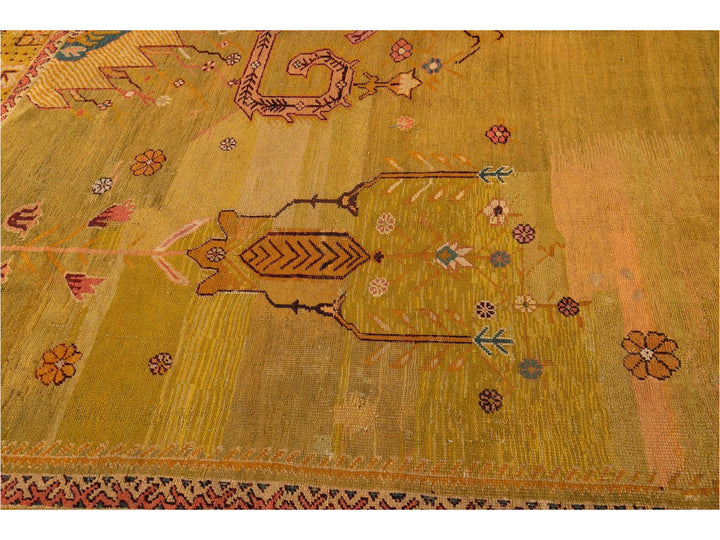 Late-19th Century Vintage Oushak Wool Rug 15' X 16'