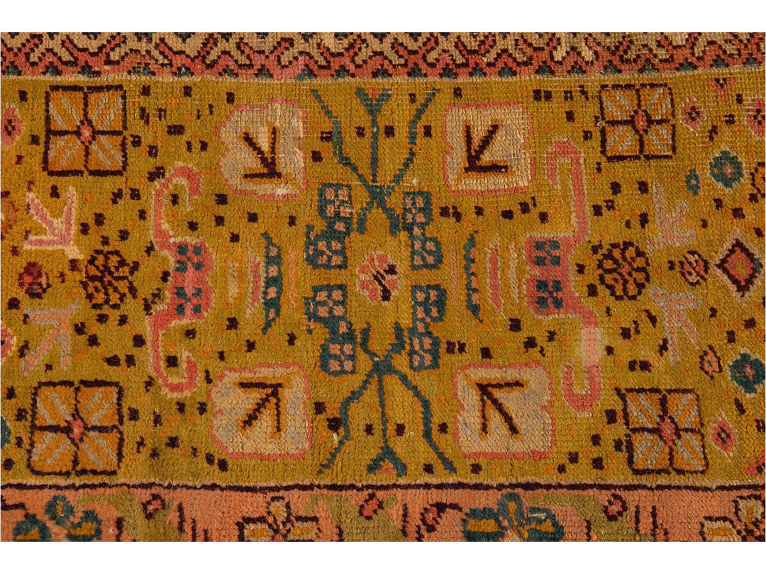 Late-19th Century Vintage Oushak Wool Rug 15' X 16'
