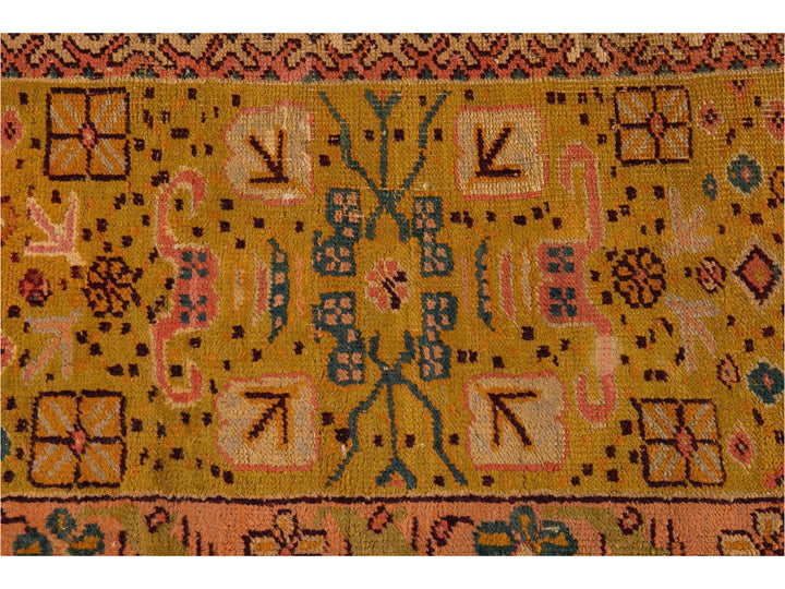 Late-19th Century Vintage Oushak Wool Rug 15' X 16'