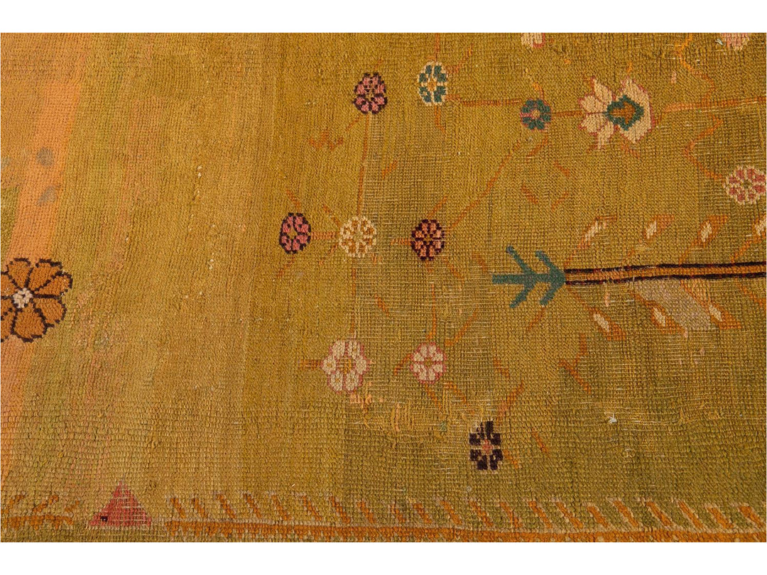 Late-19th Century Vintage Oushak Wool Rug 15' X 16'