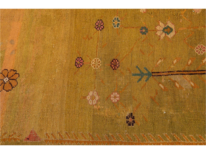 Late-19th Century Vintage Oushak Wool Rug 15' X 16'