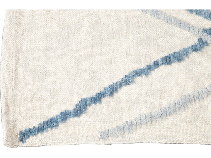 Modern Moroccan Wool Rug 9 X 13