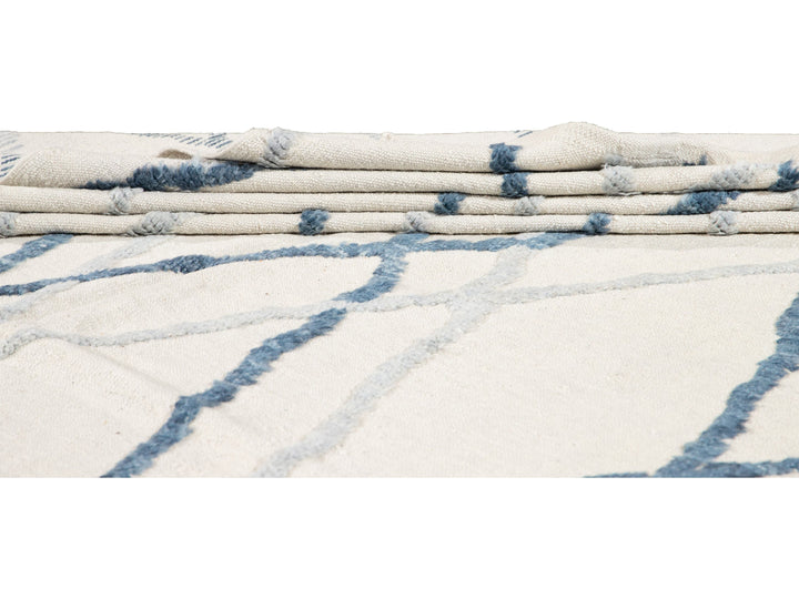 Modern Moroccan Wool Rug 9 X 13