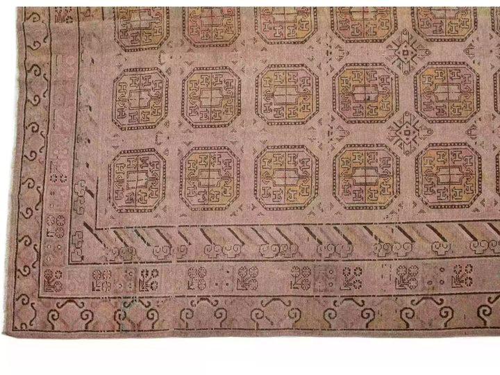 Antique Khotan Wool Rug 9 X 17