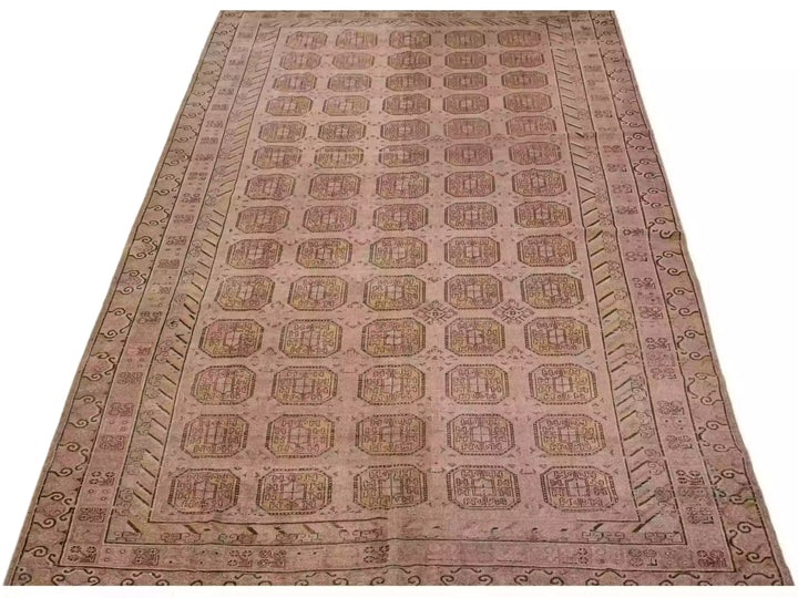 Antique Khotan Wool Rug 9 X 17
