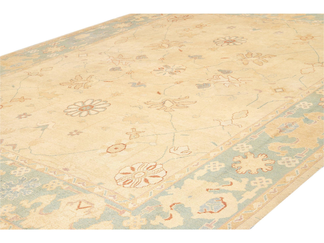 21st Century Modern Oushak Wool Rug 11 X 15