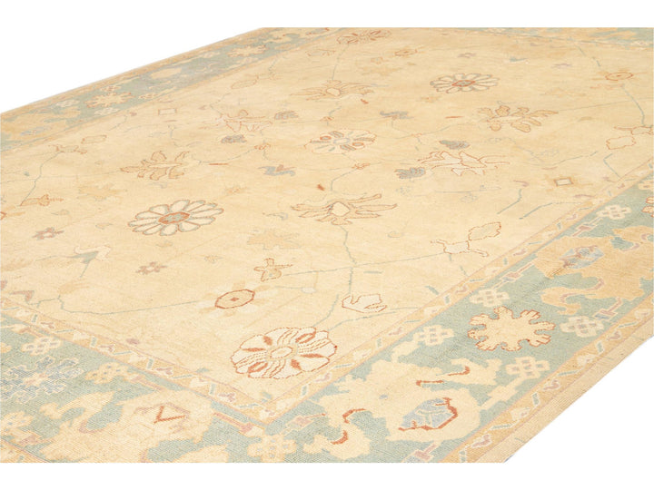21st Century Modern Oushak Wool Rug 11 X 15