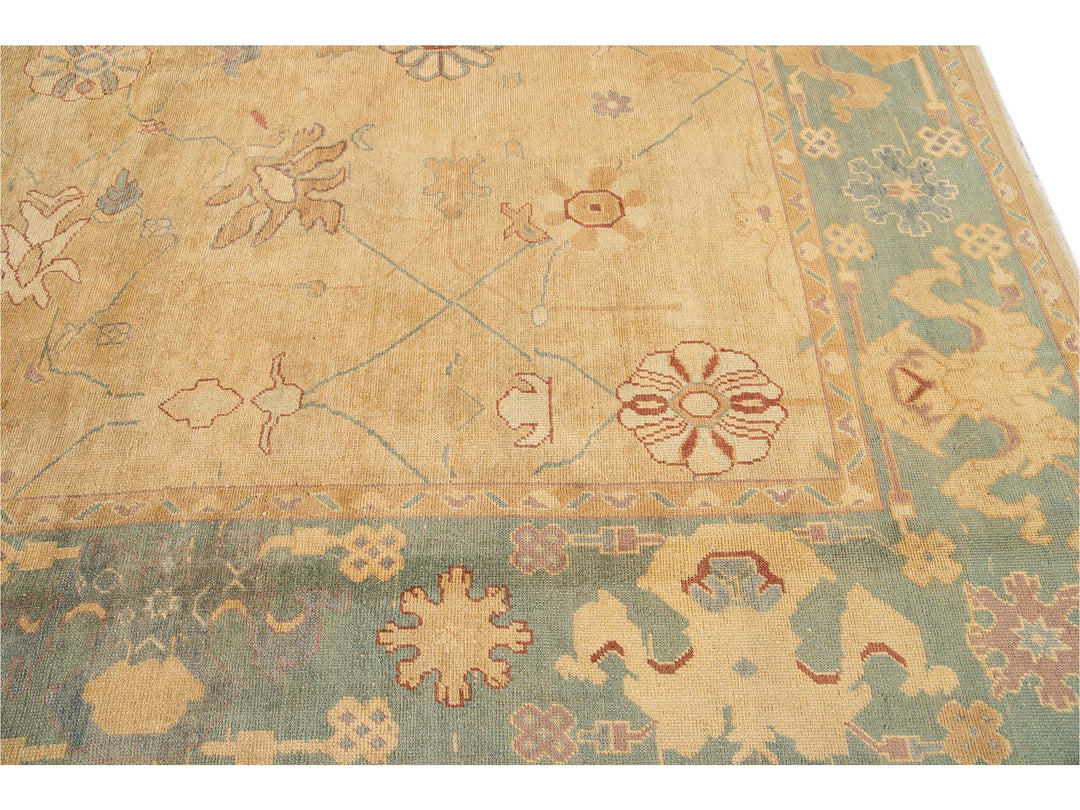 21st Century Modern Oushak Wool Rug 11 X 15