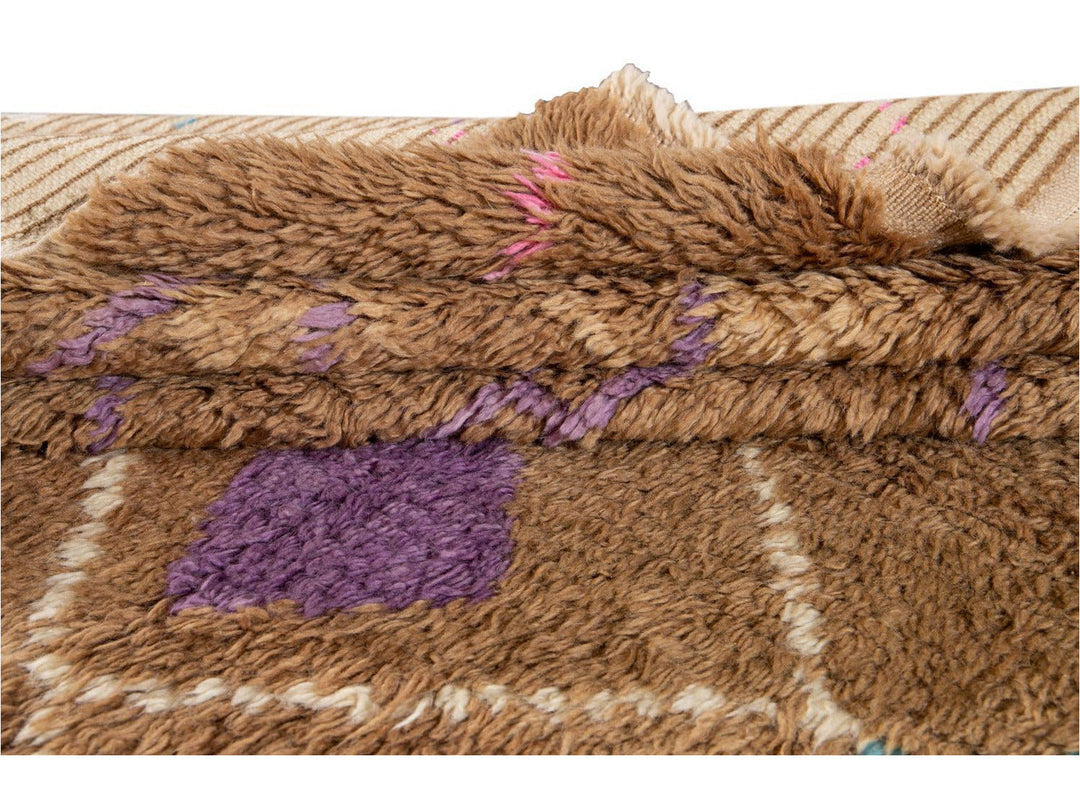 Modern Moroccan-Style Wool Rug 10 X 14