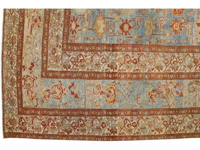 Antique Malayer Wool Rug 10 X 18