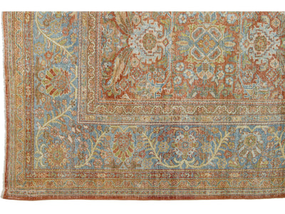 Antique Mahal Wool Rug 12 X 14