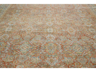 Antique Mahal Wool Rug 12 X 14