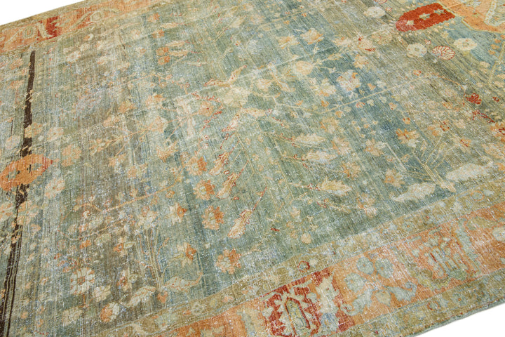 Antique Persian Malayer Rug 9 X 10