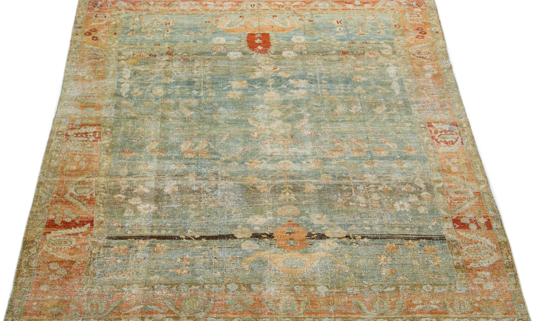 Antique Persian Malayer Rug 9 X 10