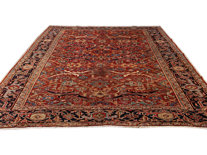 Antique Persian Serapi Wool Rug 8 x 11