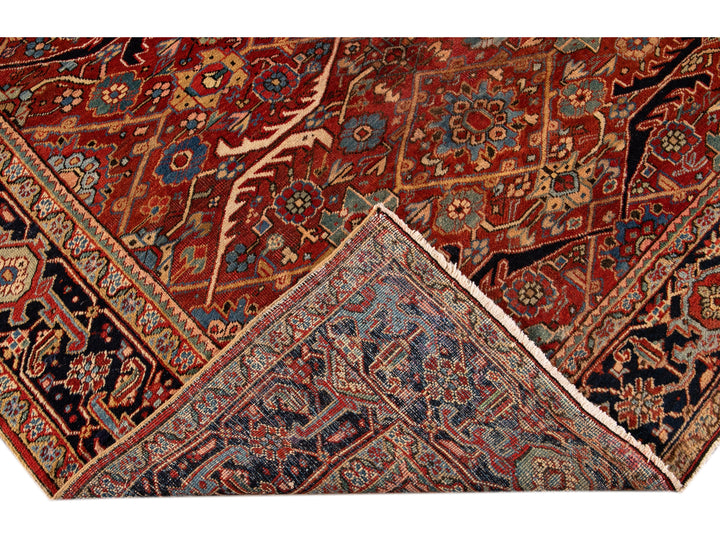 Antique Persian Serapi Wool Rug 8 x 11