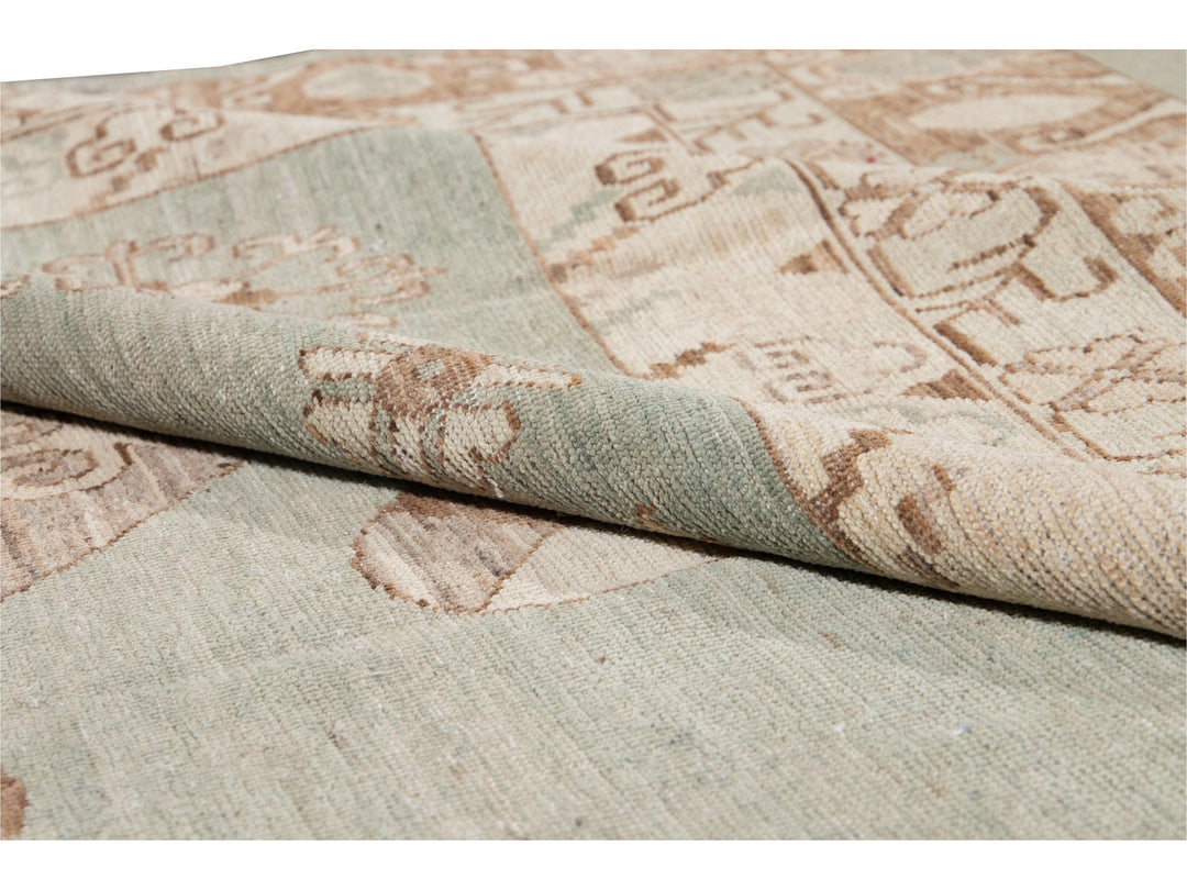 Modern Khotan Style Wool Rug 8 X 14