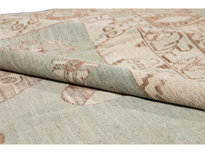 Modern Khotan Style Wool Rug 8 X 14
