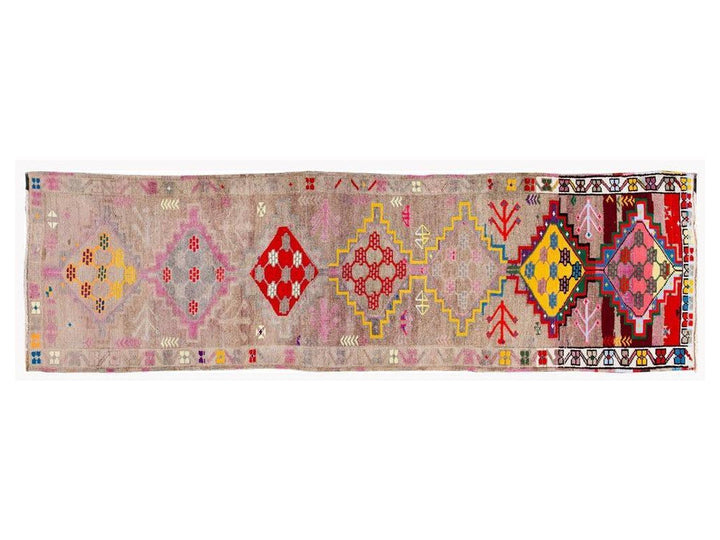 Mid-20th Century Vintage Turkish Wool Runner Rug 3 X 11