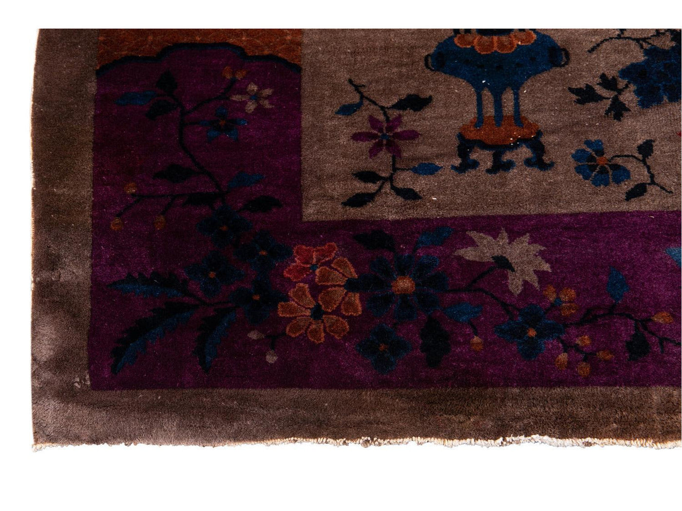 Antique Chinese Art Deco Wool Rug 8 X 10