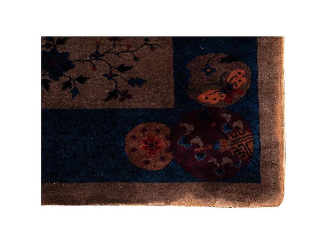 Antique Chinese Art Deco Wool Rug 8 X 10