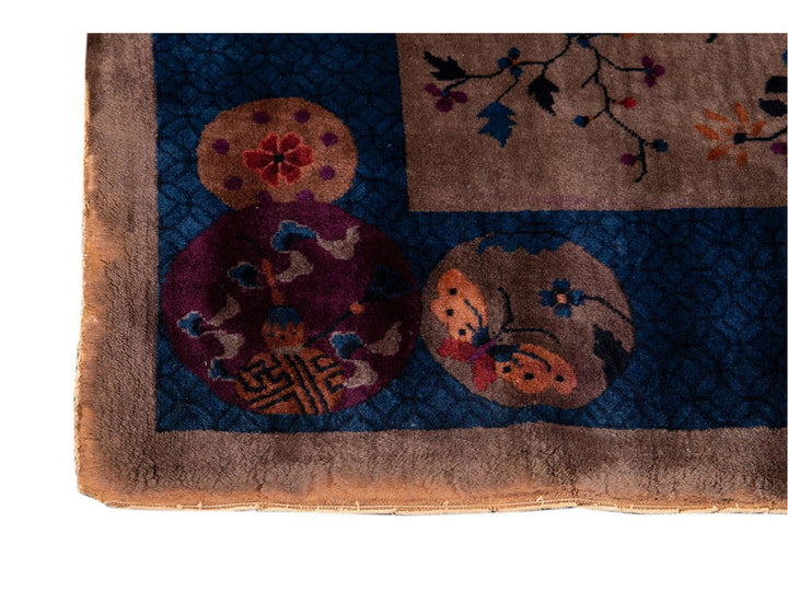 Antique Chinese Art Deco Wool Rug 8 X 10