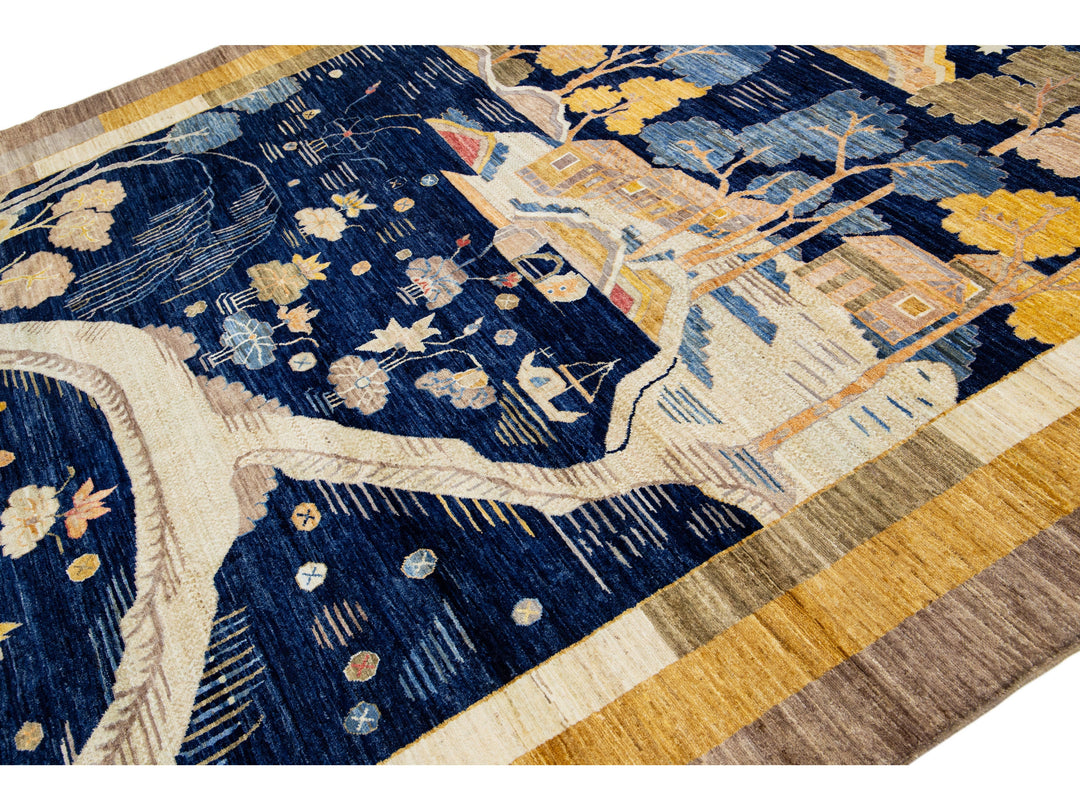 Modern Art Deco Chinese Rug 9 X 12