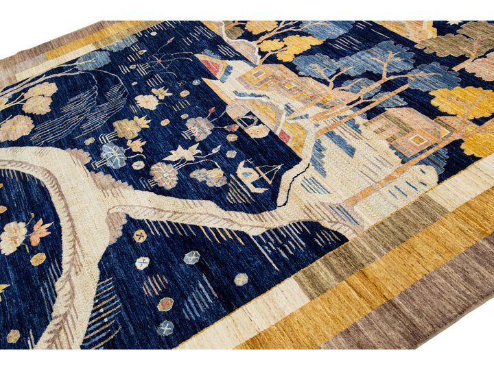 Modern Art Deco Chinese Rug 9 X 12