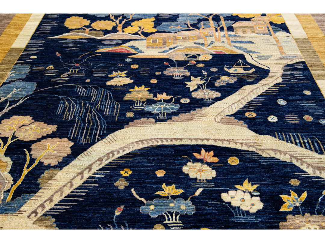 Modern Art Deco Chinese Rug 9 X 12