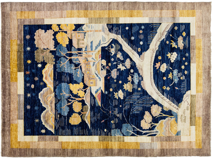 Modern Art Deco Chinese Rug 9 X 12