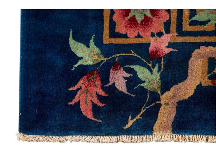 Antique Chinese Art Deco Wool Rug 9 X 11