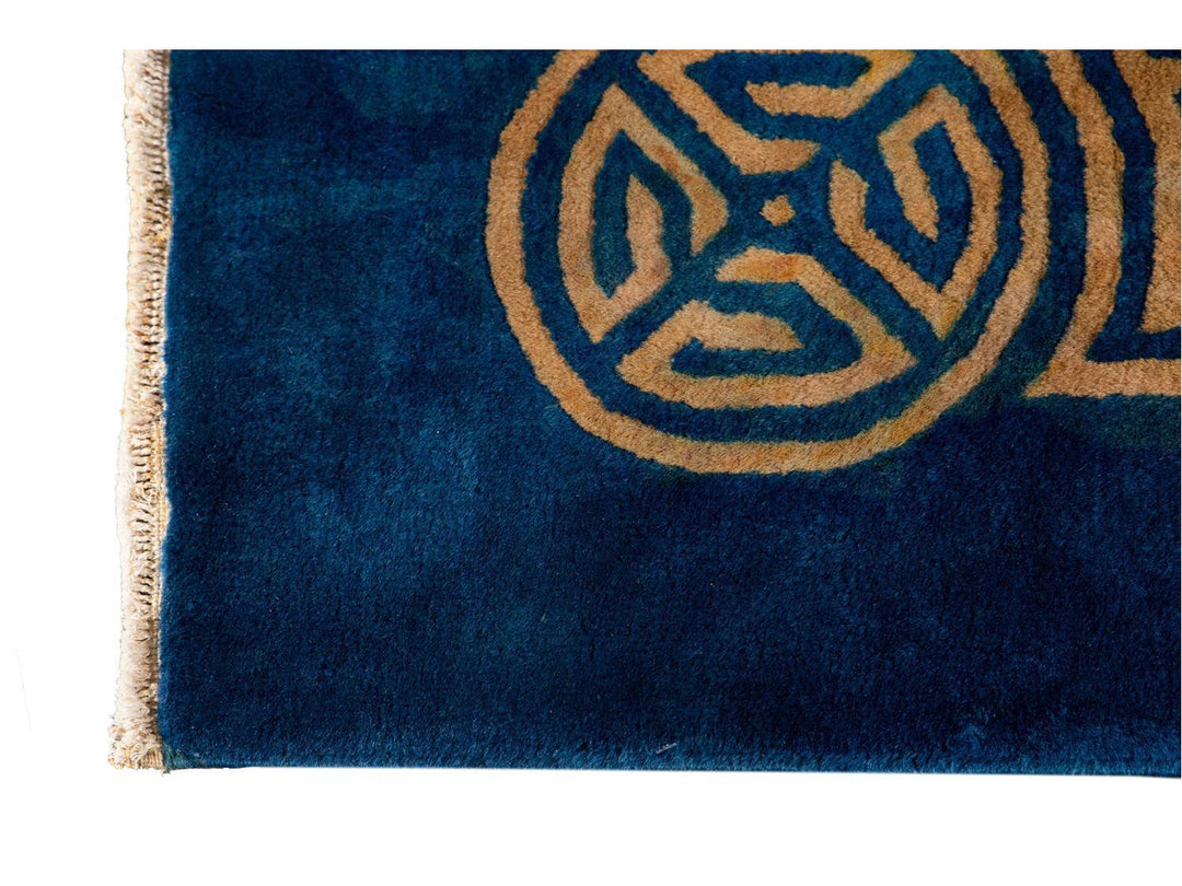 Antique Chinese Art Deco Wool Rug 9 X 11