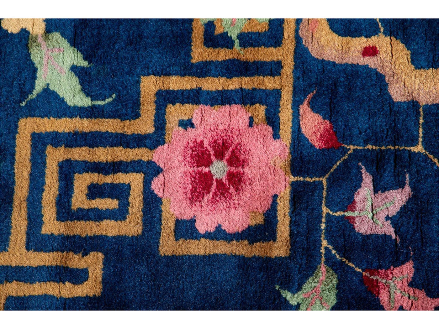 Antique Chinese Art Deco Wool Rug 9 X 11