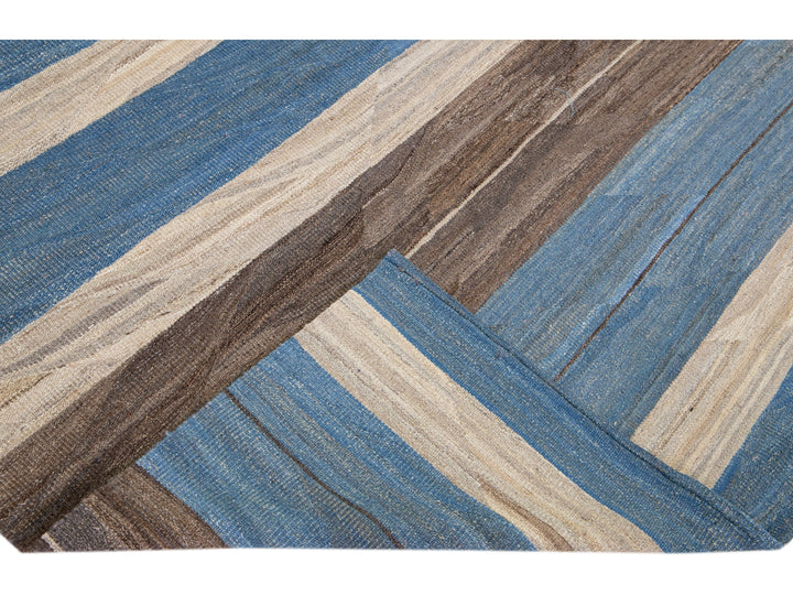 Modern Kilim Wool Runner 6 X 13