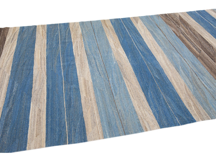 Modern Kilim Wool Runner 6 X 13