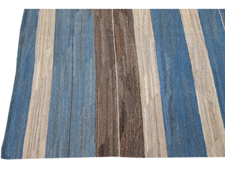 Modern Kilim Wool Runner 6 X 13