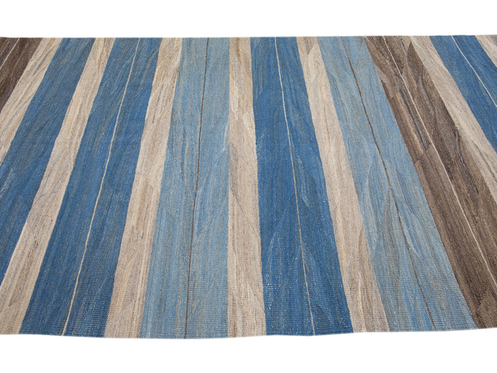 Modern Kilim Wool Runner 6 X 13