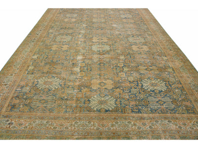 Antique Mahal Wool Rug 10 X 15