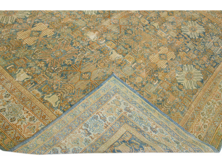 Antique Mahal Wool Rug 10 X 15