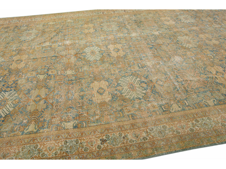 Antique Mahal Wool Rug 10 X 15