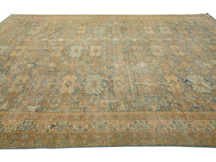 Antique Mahal Wool Rug 10 X 15