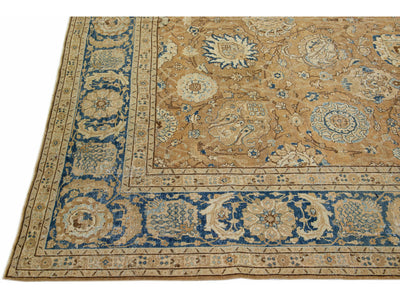 Antique Tabriz Wool Rug 11 X 17