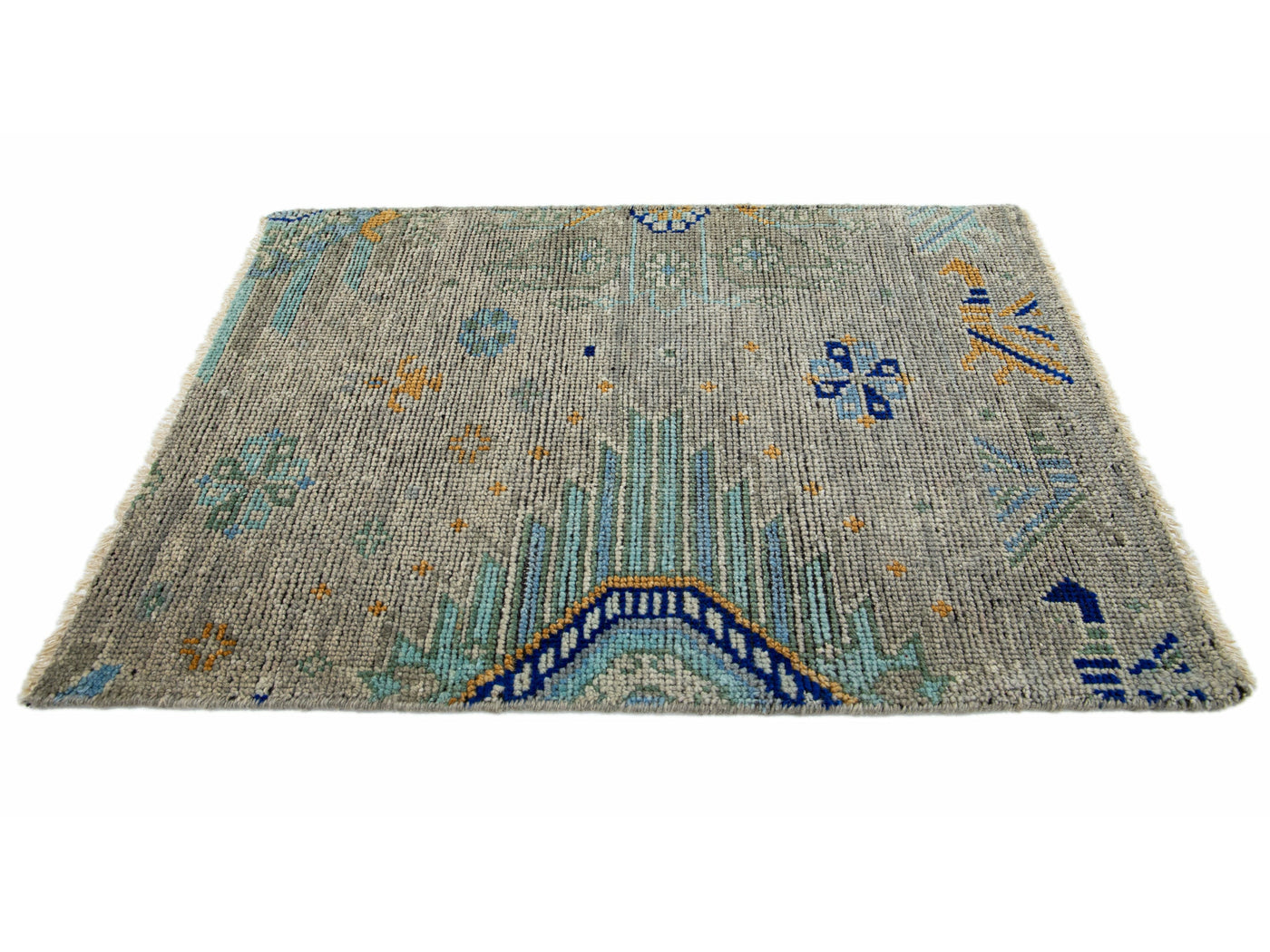 Transitional Khotan Style Custom Wool Rug