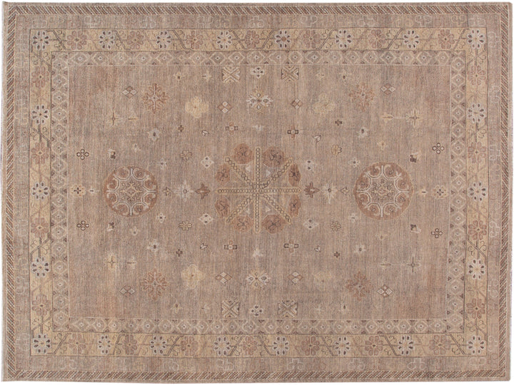 Modern Khotan Style Wool Rug 12 X 16