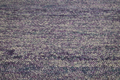 Modern Textured Wool Rug 8 X 11