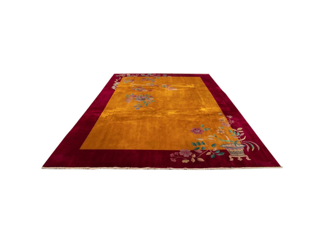 Antique Art Deco Chinese Rug 9 X 11