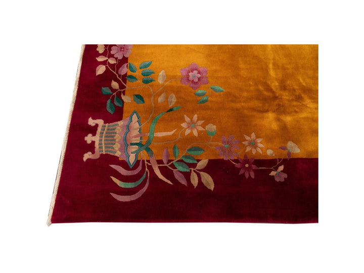 Antique Art Deco Chinese Rug 9 X 11