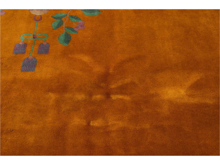 Antique Art Deco Chinese Rug 9 X 11
