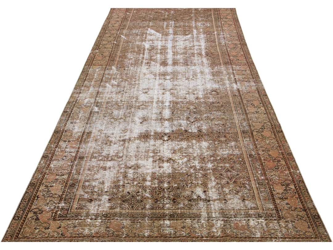 Antique Hamadan Wool Runner 6 X 16